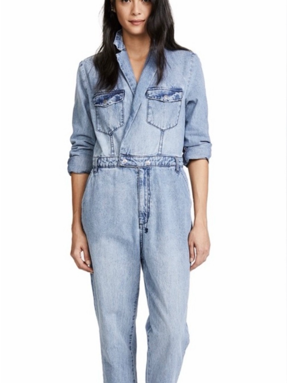 Ksubi Light Blue Denim Jumpsuit